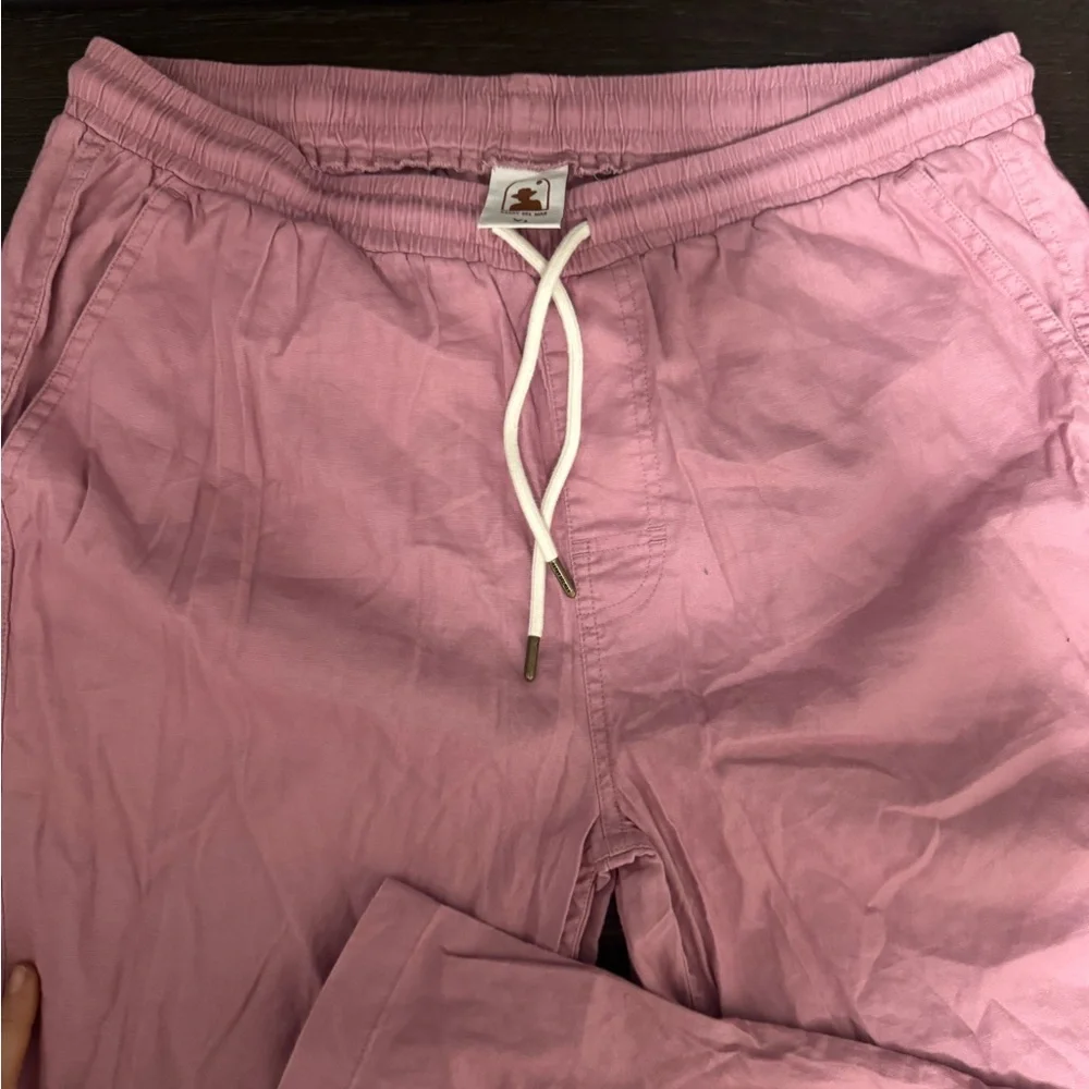Pink Drawstring Men Pants - Picture 1 of 5